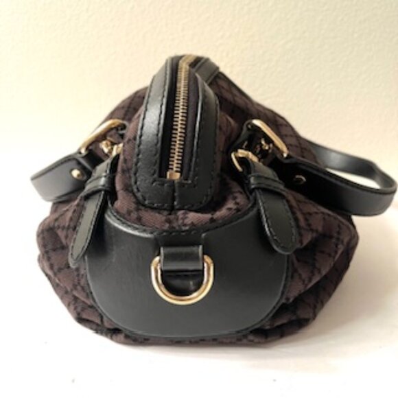 GUCCI Shoulder Bag,  Brown Canvas and Leather - Picture 8 of 12